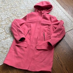 Boden Pink Hooded Trench Coat (new no tag)